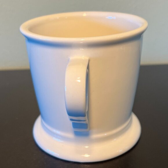 Anthropologie Letter J Monogram Initial Shaving Style Pedestal Base Mug Cup - Picture 4 of 12